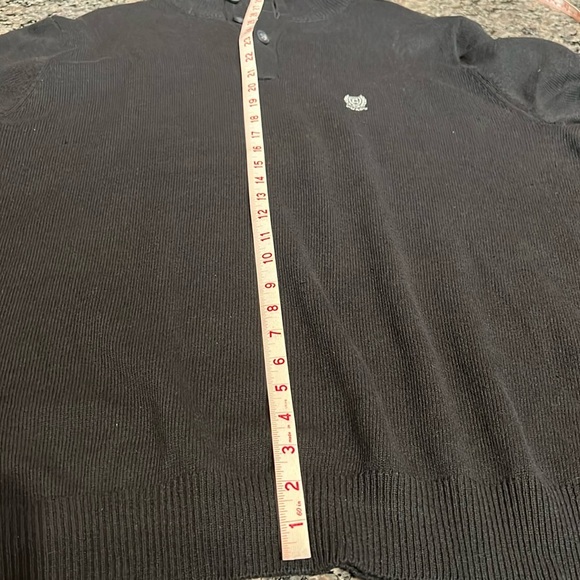 Chaps quarter button sweater EUC XL - Picture 8 of 9